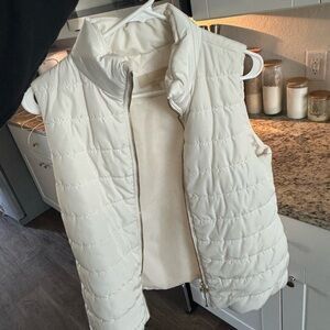 Michael Kors Off-White Quilted Vest